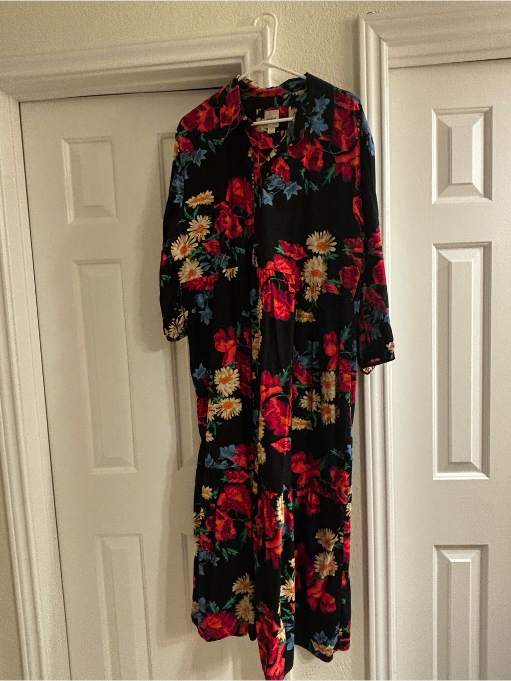 Anthropologie Maeve dark floral dress
